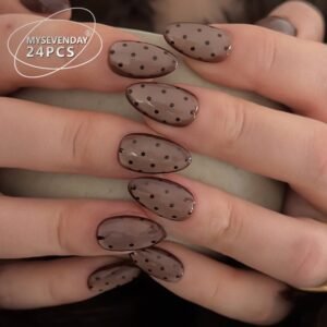 Black Dot Taupe