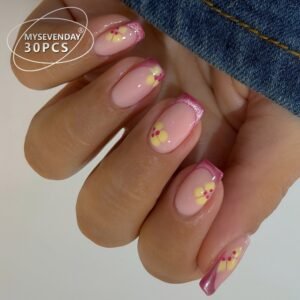 Pink Hand-painted Daisy